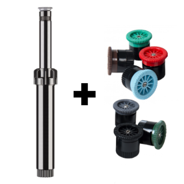 Hunter PS ULTRA Sprühdüsen-Set PSU-04 mit Pro einstellbarer Düse, 10 cm Aufsteiger